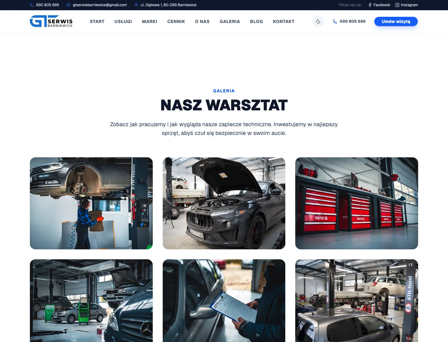 Galeria warsztatu i zaplecza