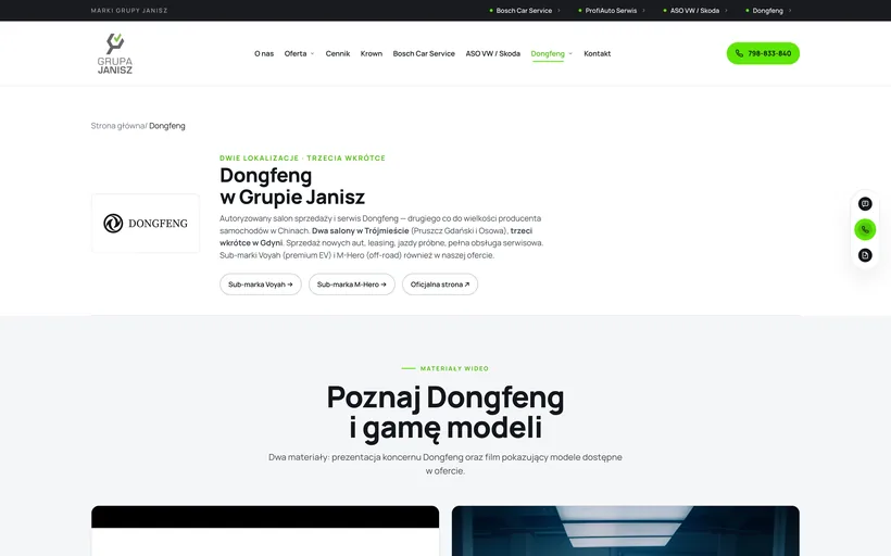 Dongfeng — prezentacja marki i modeli