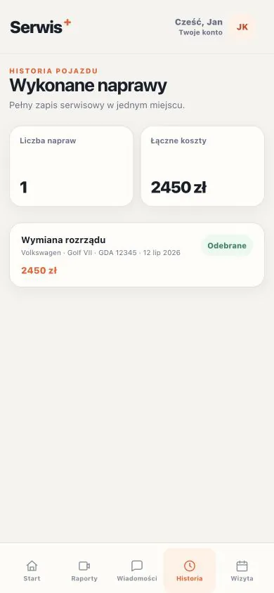 Szczegóły naprawy